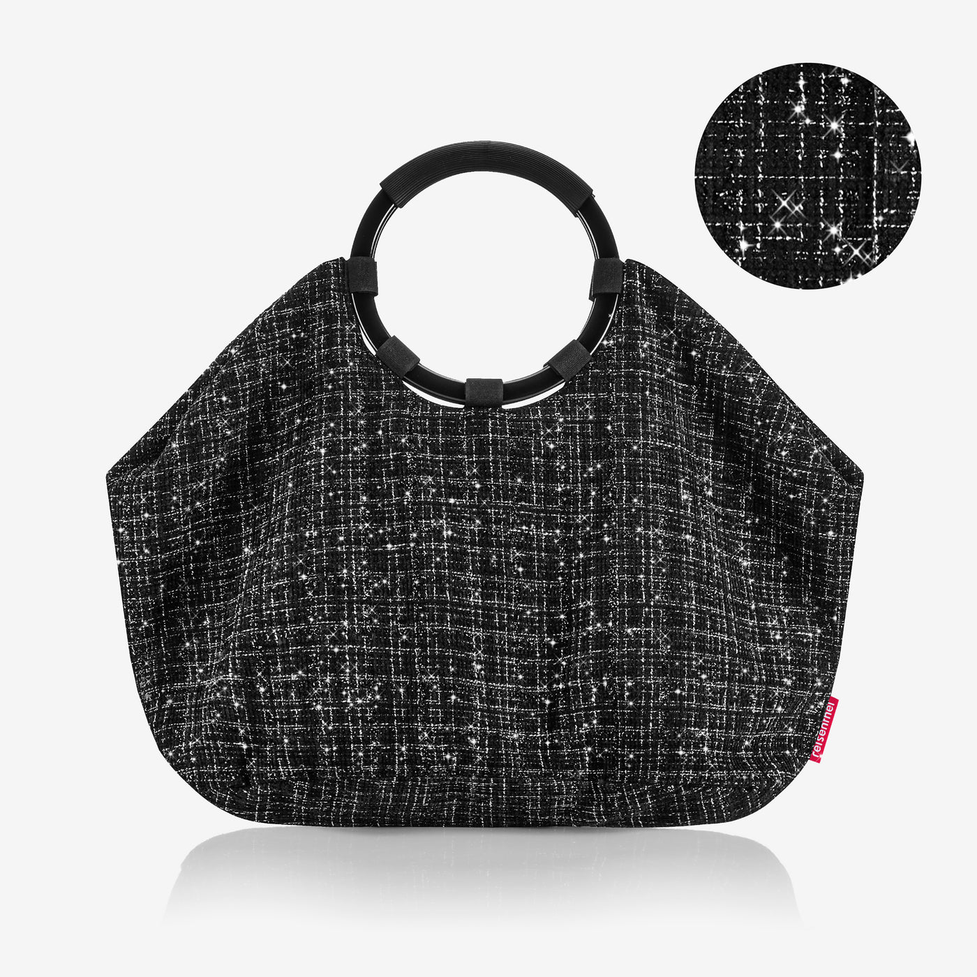 loopbag hobo bouclé black