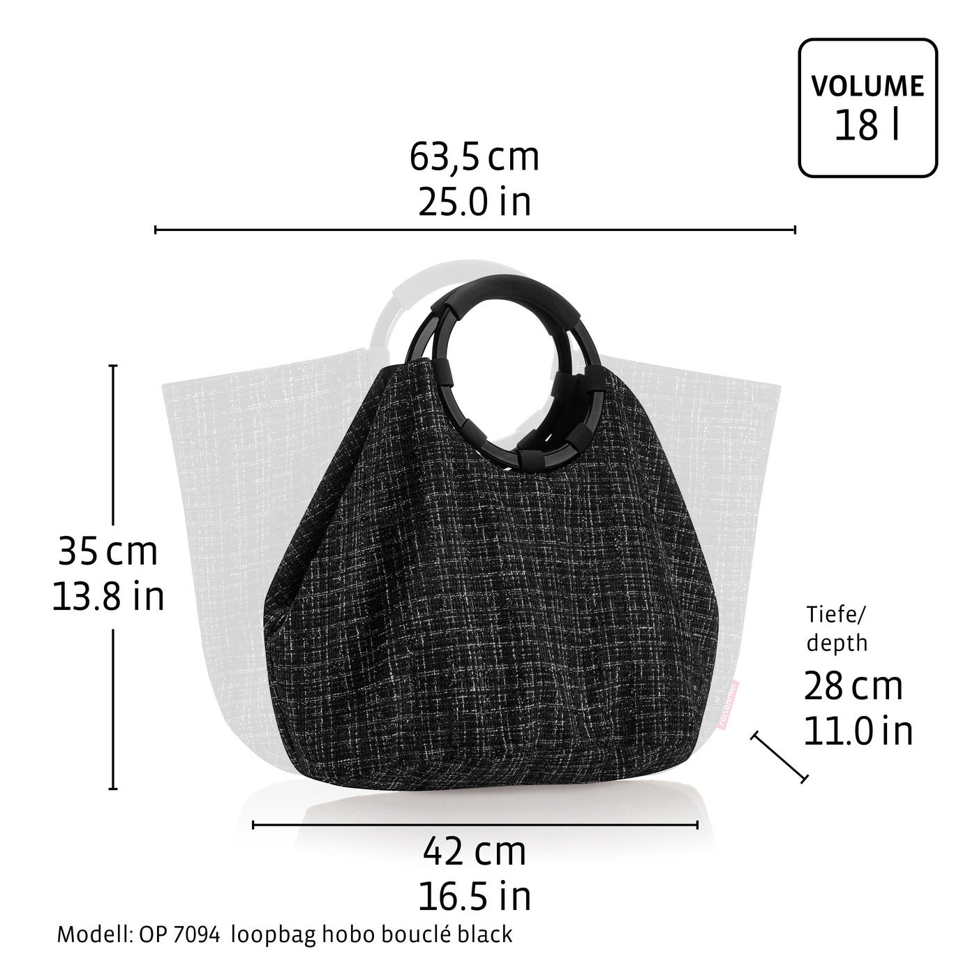 loopbag hobo leo fake fur
