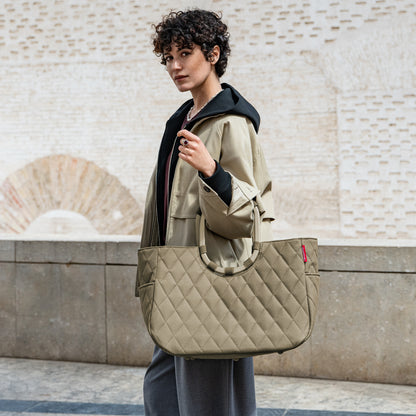 loopshopper L frame rhombus olive loopshopper L Reisenthel
