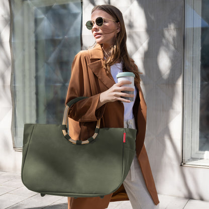 loopshopper L urban forest gold loopshopper L Reisenthel