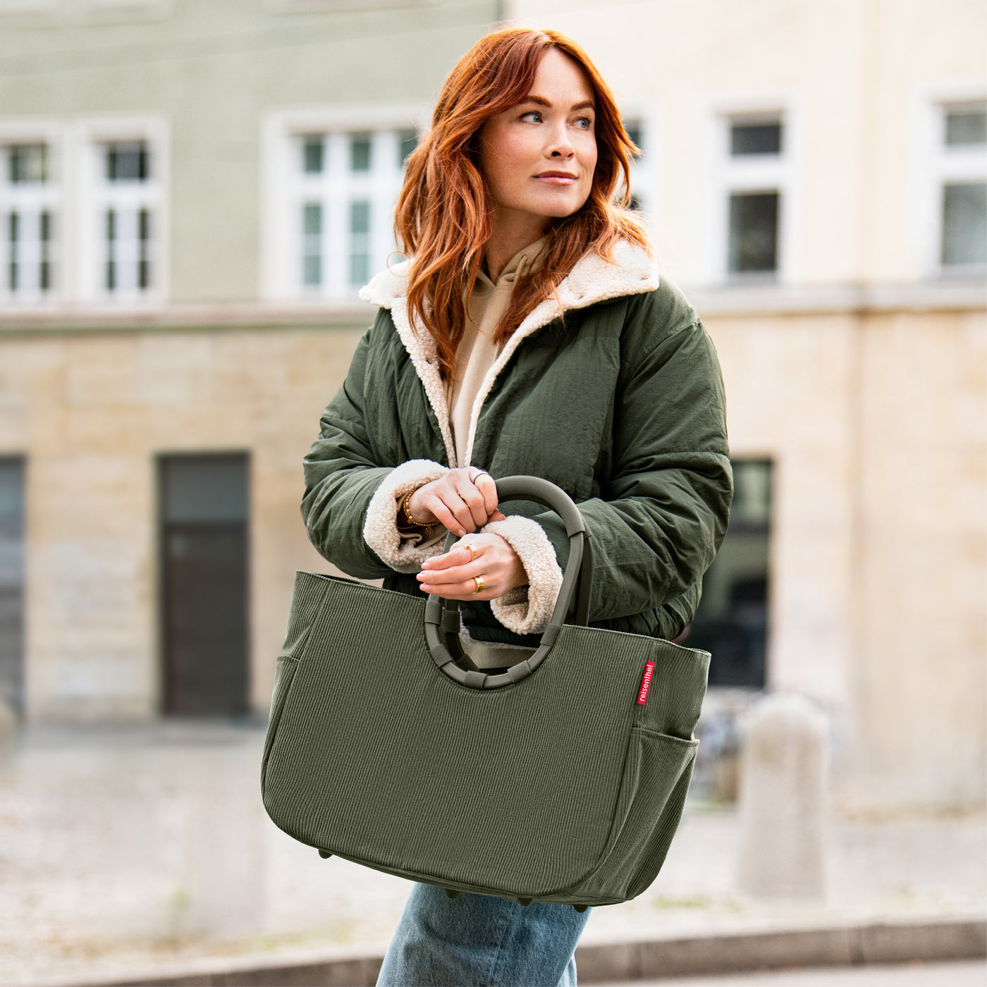 loopshopper L cord dark matcha loopshopper L Reisenthel