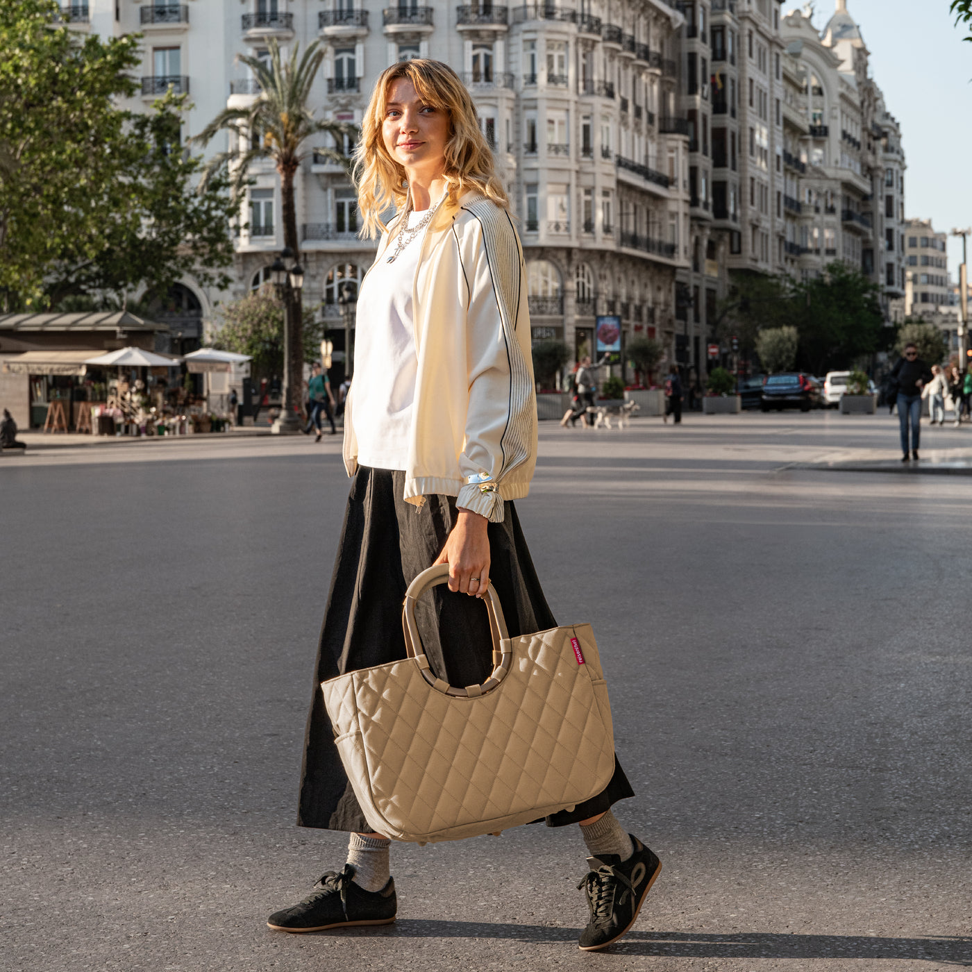 loopshopper L frame rhombus ginger loopshopper L Reisenthel