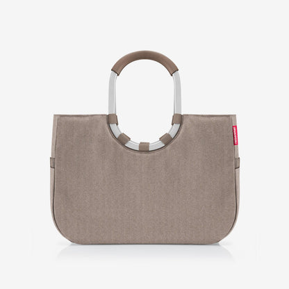 loopshopper L herringbone mokka loopshopper L Reisenthel