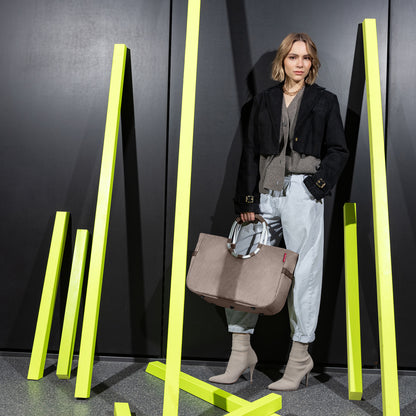 loopshopper L herringbone mokka loopshopper L Reisenthel