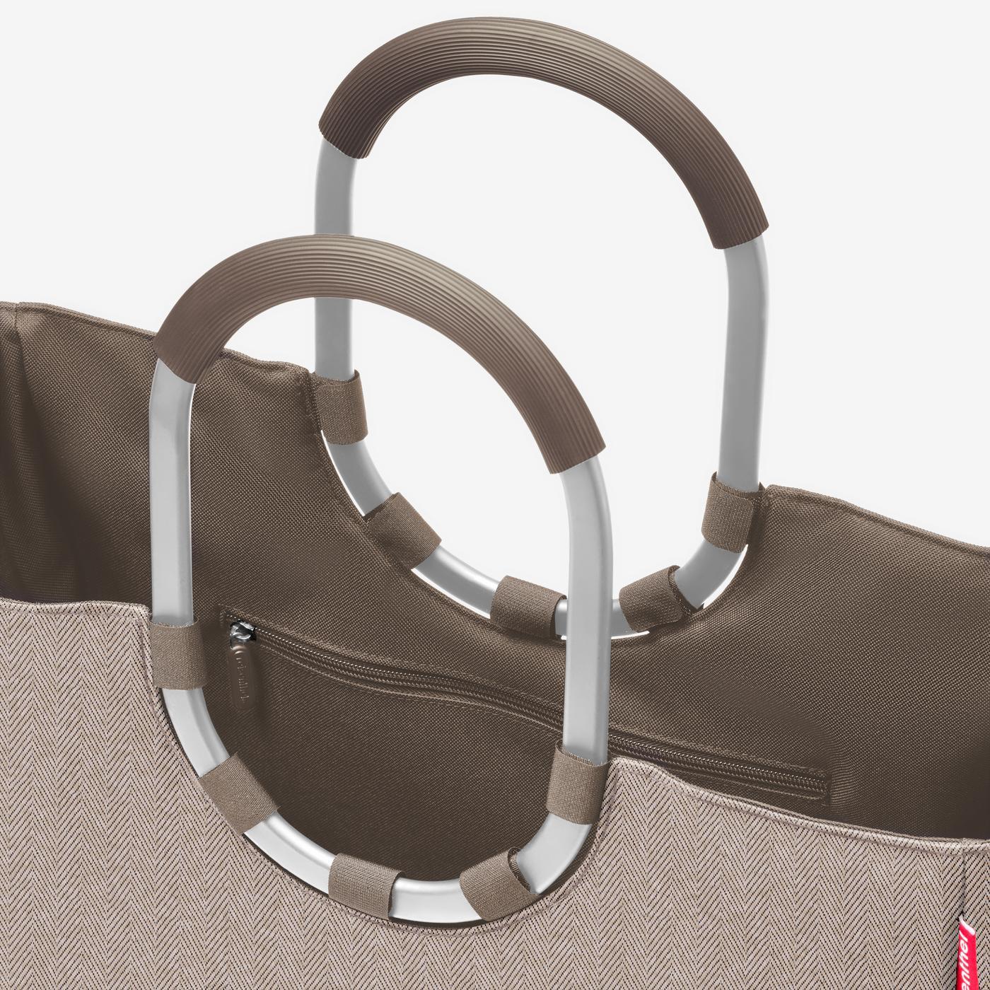 loopshopper L herringbone mokka loopshopper L Reisenthel