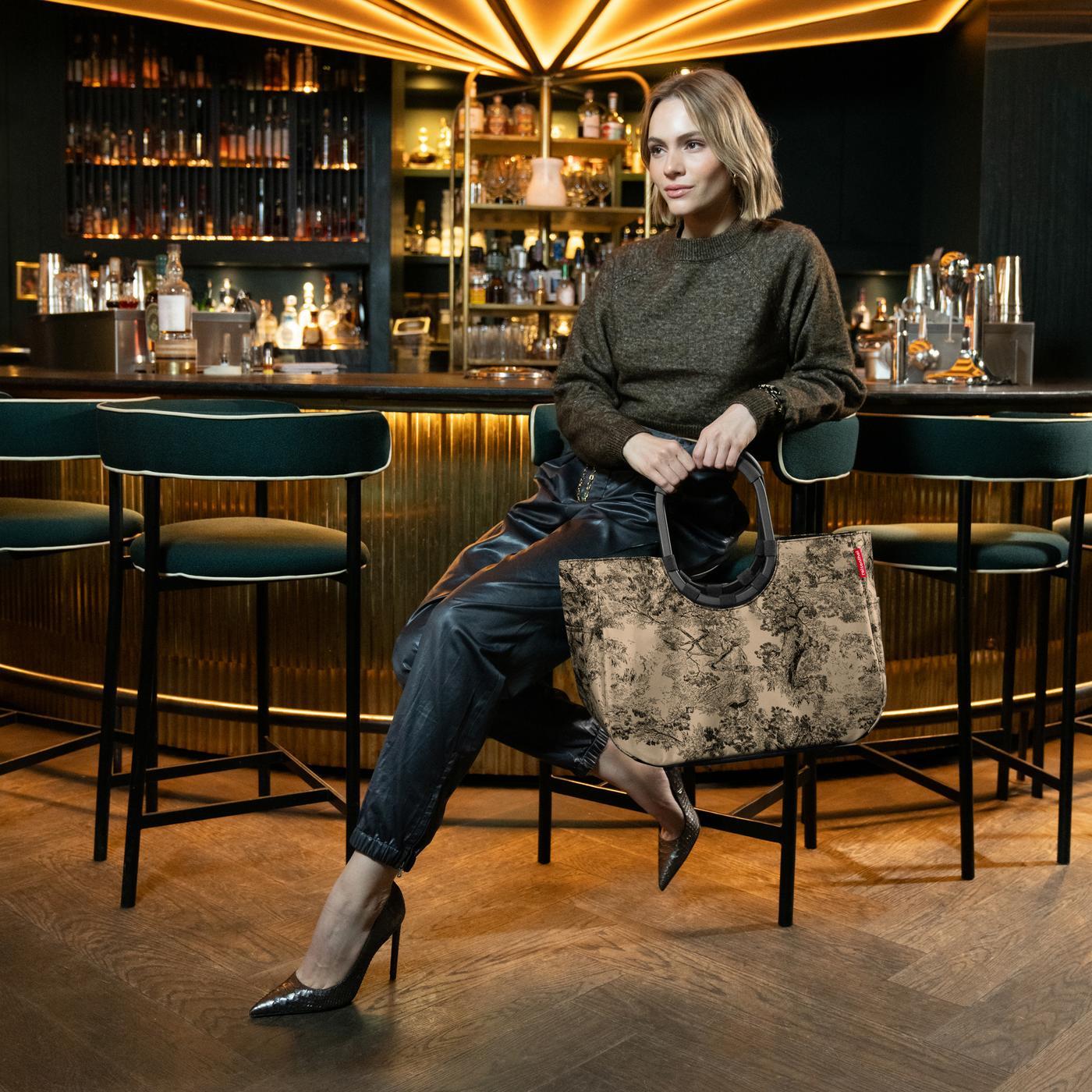 loopshopper L jacquard brown loopshopper L Reisenthel