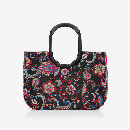 Reisenthel loopshopper L frame paisley black (Einkaufstasche,schwarz)