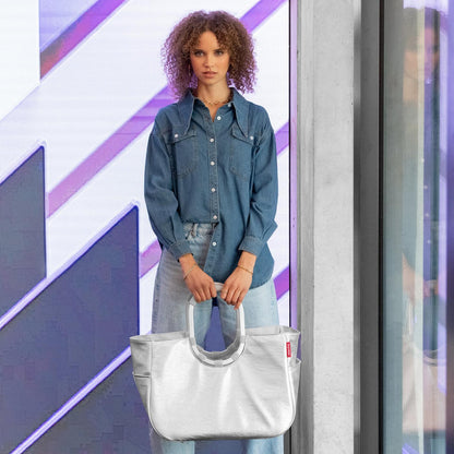 loopshopper L silver crackle loopshopper L Reisenthel