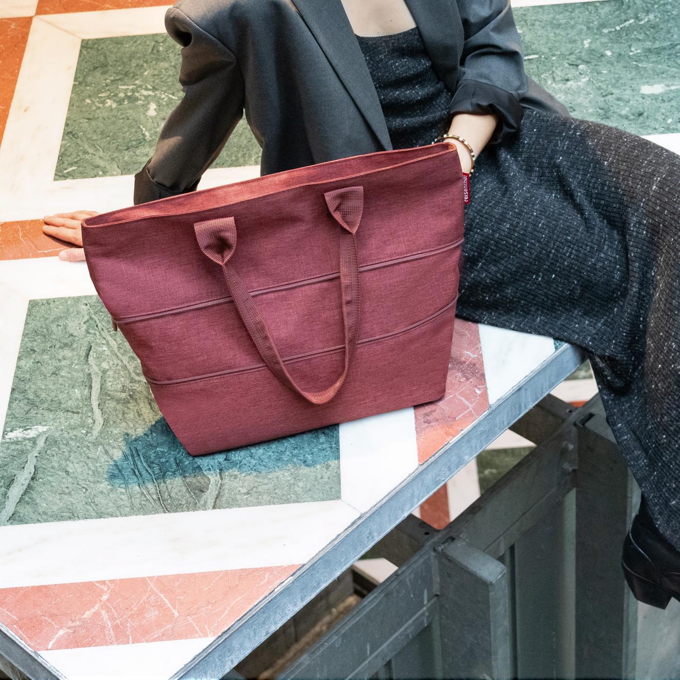 shopper e1 twist maroon shopper e1 Reisenthel