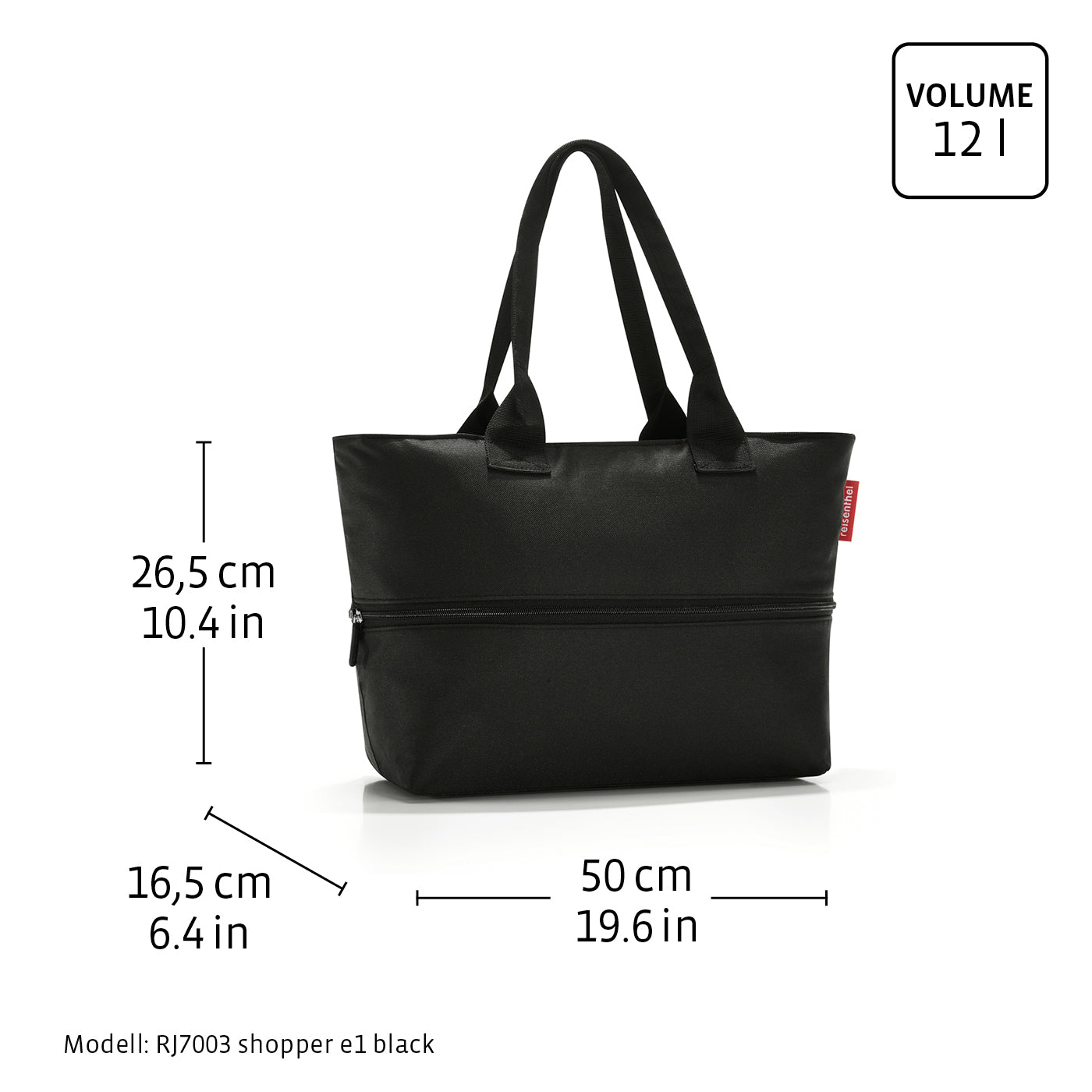 reisenthel shopper e1 leo nero - Großraumtasche - Platz für den kleinen reisenthel shopper e1 leo nero - Großraumtasche - Platz für den kleinen