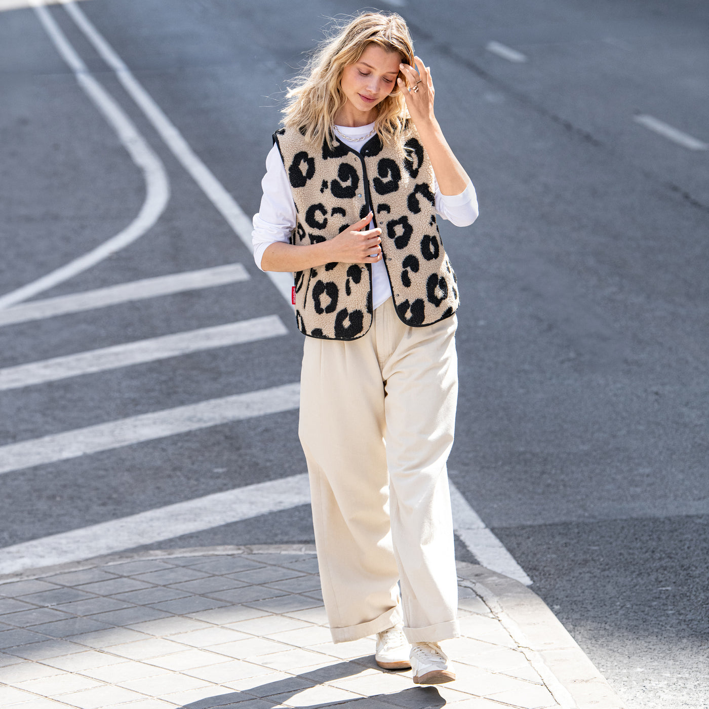 vest L/XL teddy leo cream point of sale Reisenthel