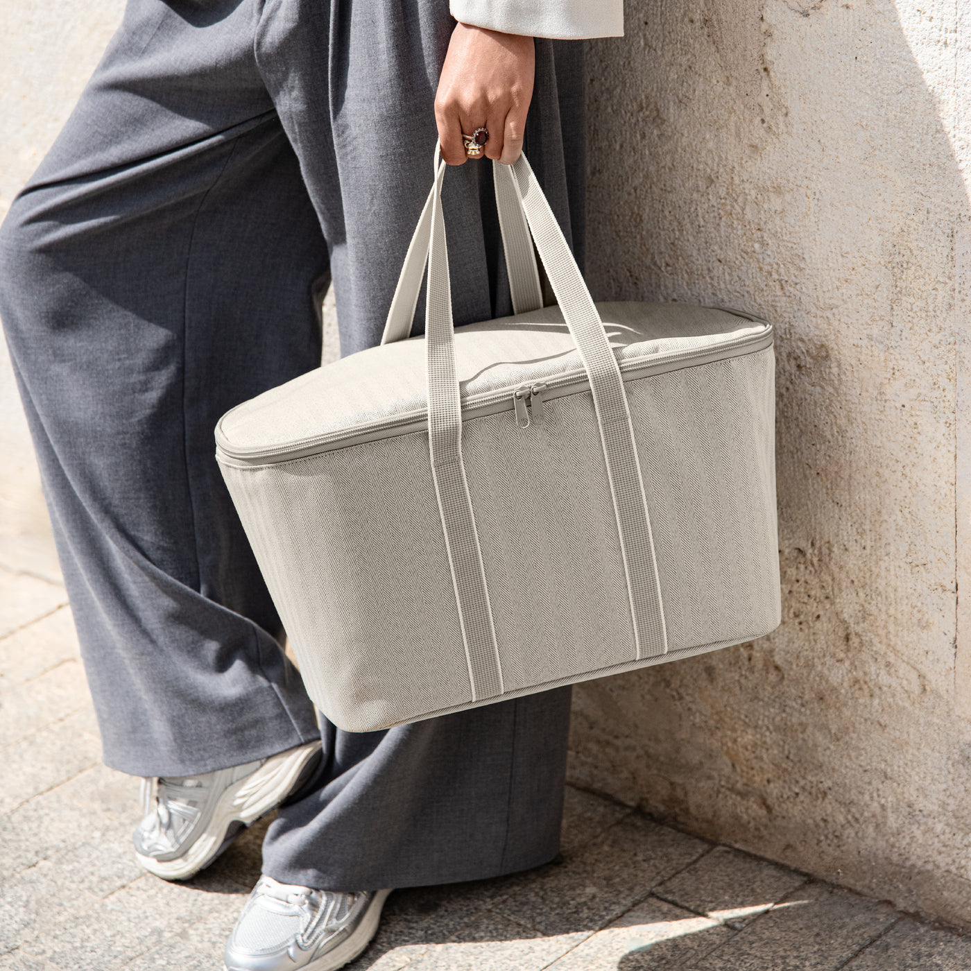 coolerbag herringbone sand coolerbag Reisenthel