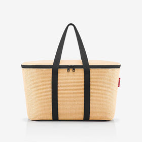 coolerbag raffia black
