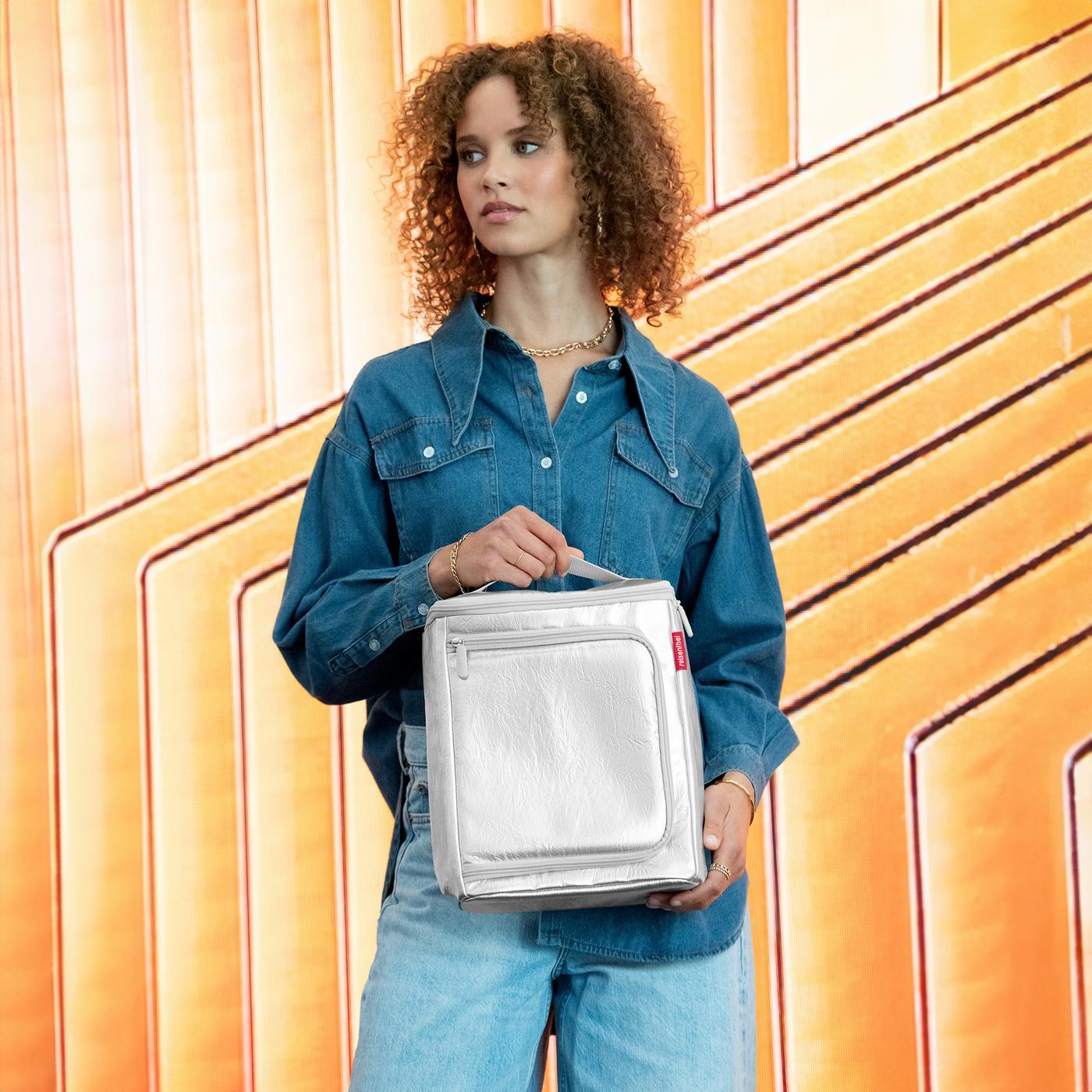 coolerbox silver crackle coolerbox Reisenthel