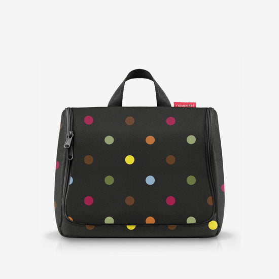 Reisenthel toiletbag XL dots (Kulturbeutel,schwarz)