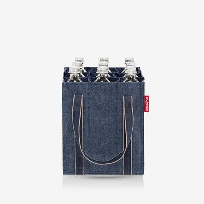 bottlebag herringbone dark blue bottlebag Reisenthel