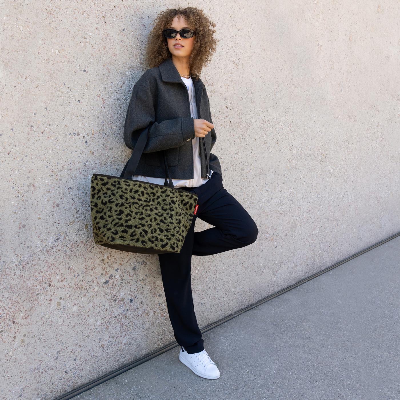 shopper M teddy leo olive shopper M Reisenthel