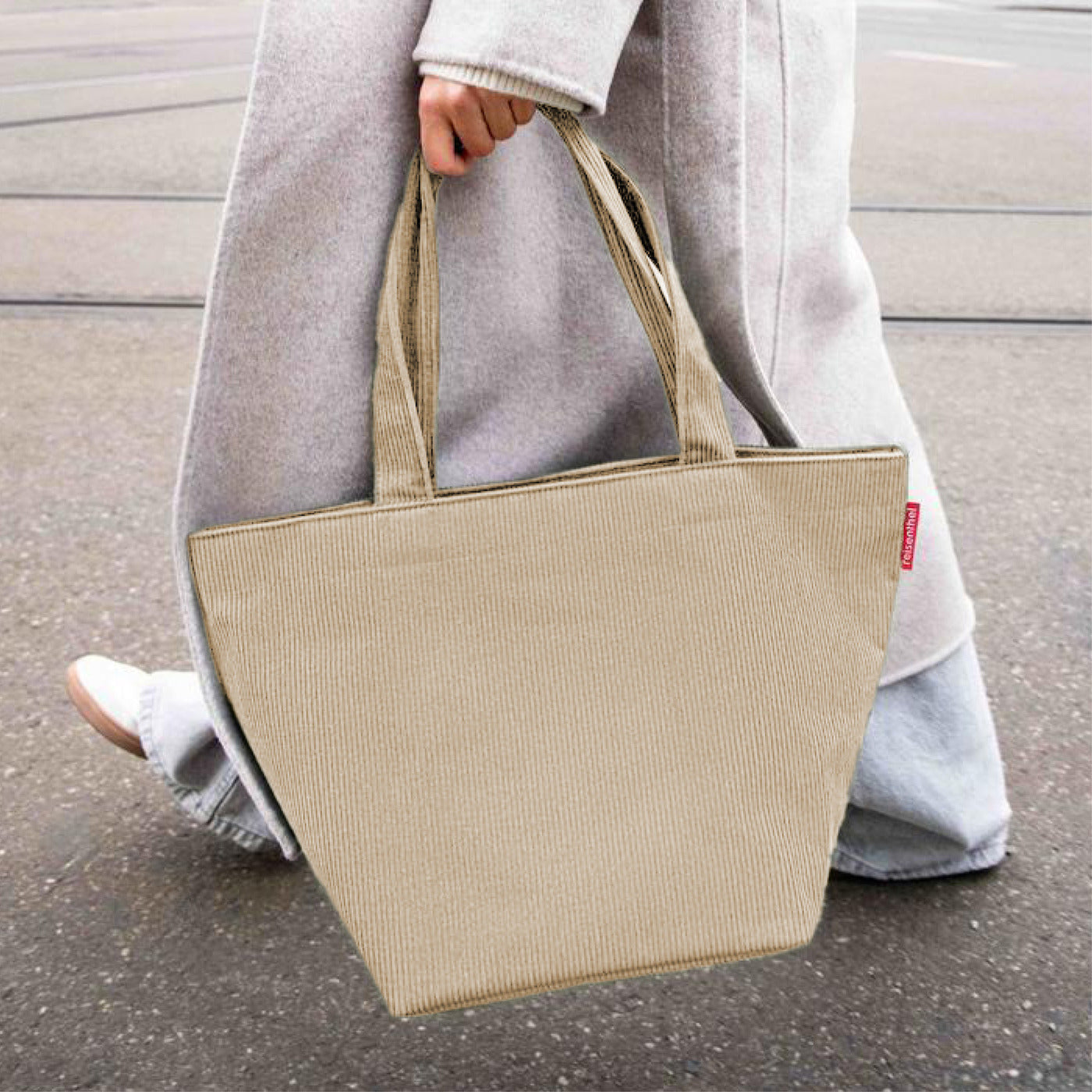 shopper M cord sand shopper M Reisenthel