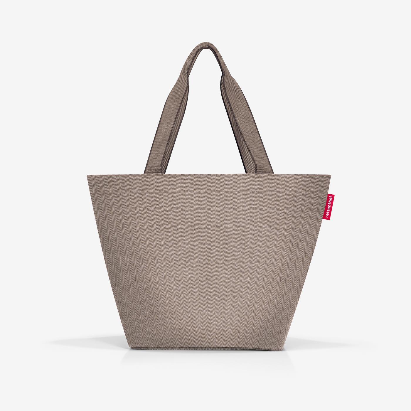 shopper M herringbone mokka shopper M Reisenthel