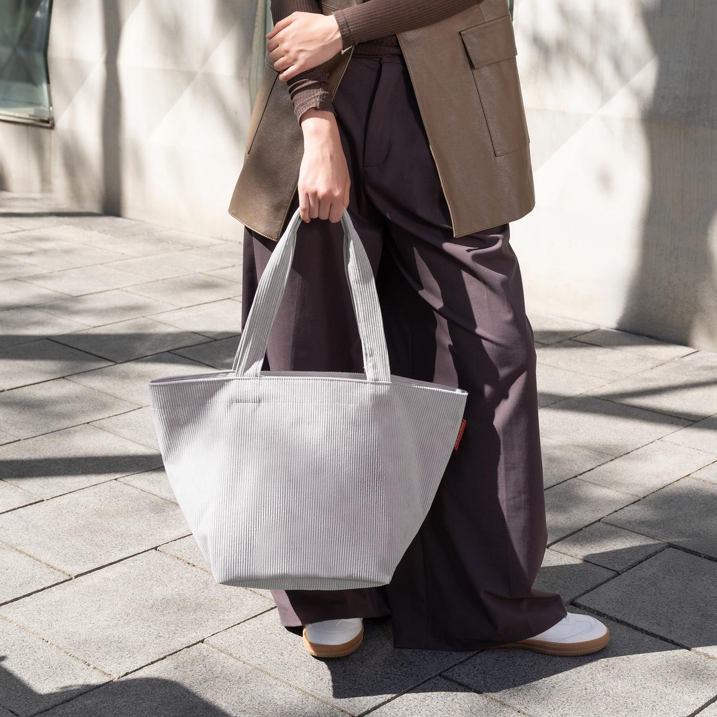 shopper M cord grey shopper M Reisenthel