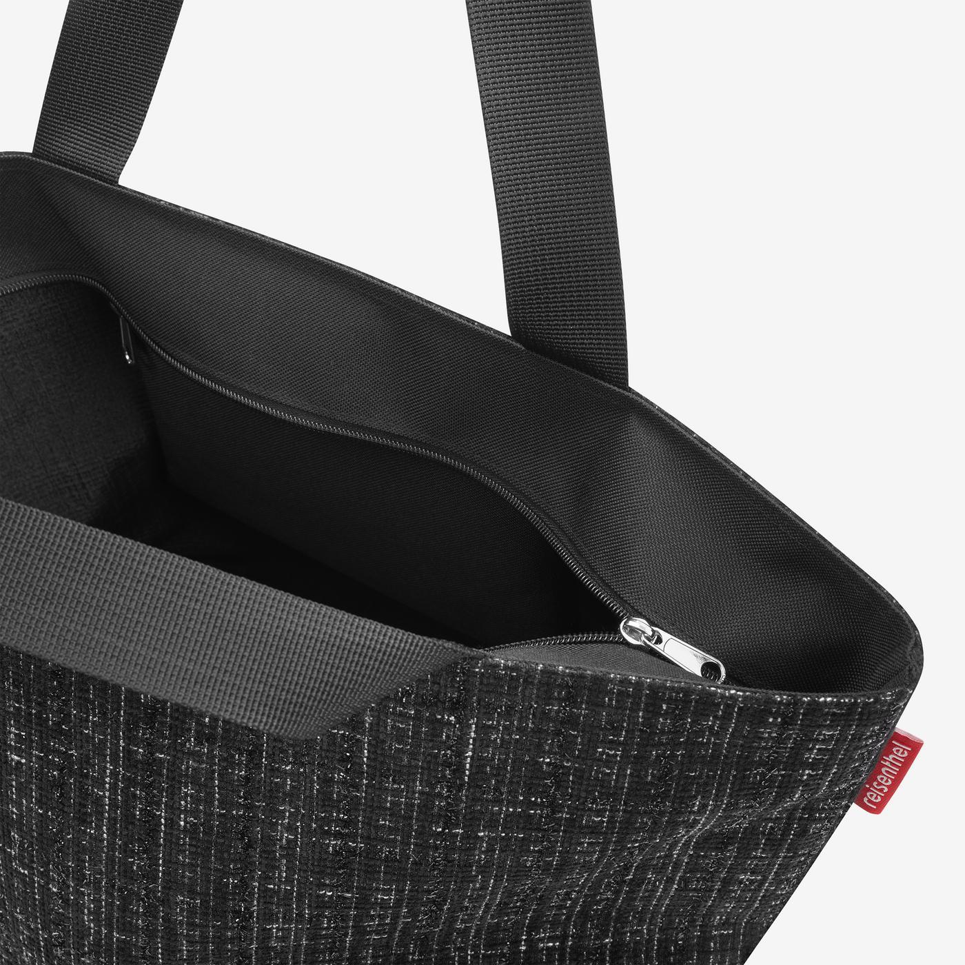 shopper M bouclé black