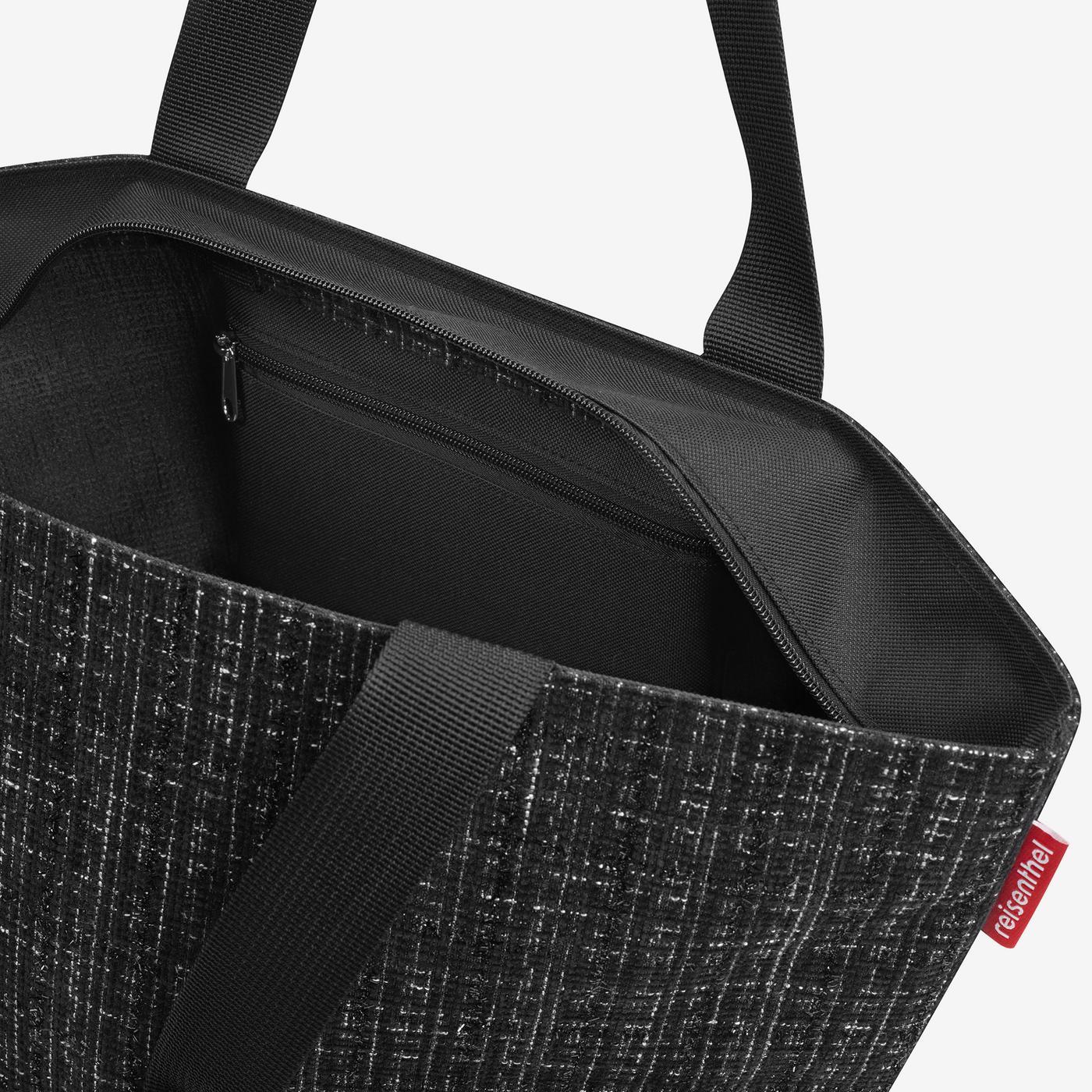 shopper M bouclé black