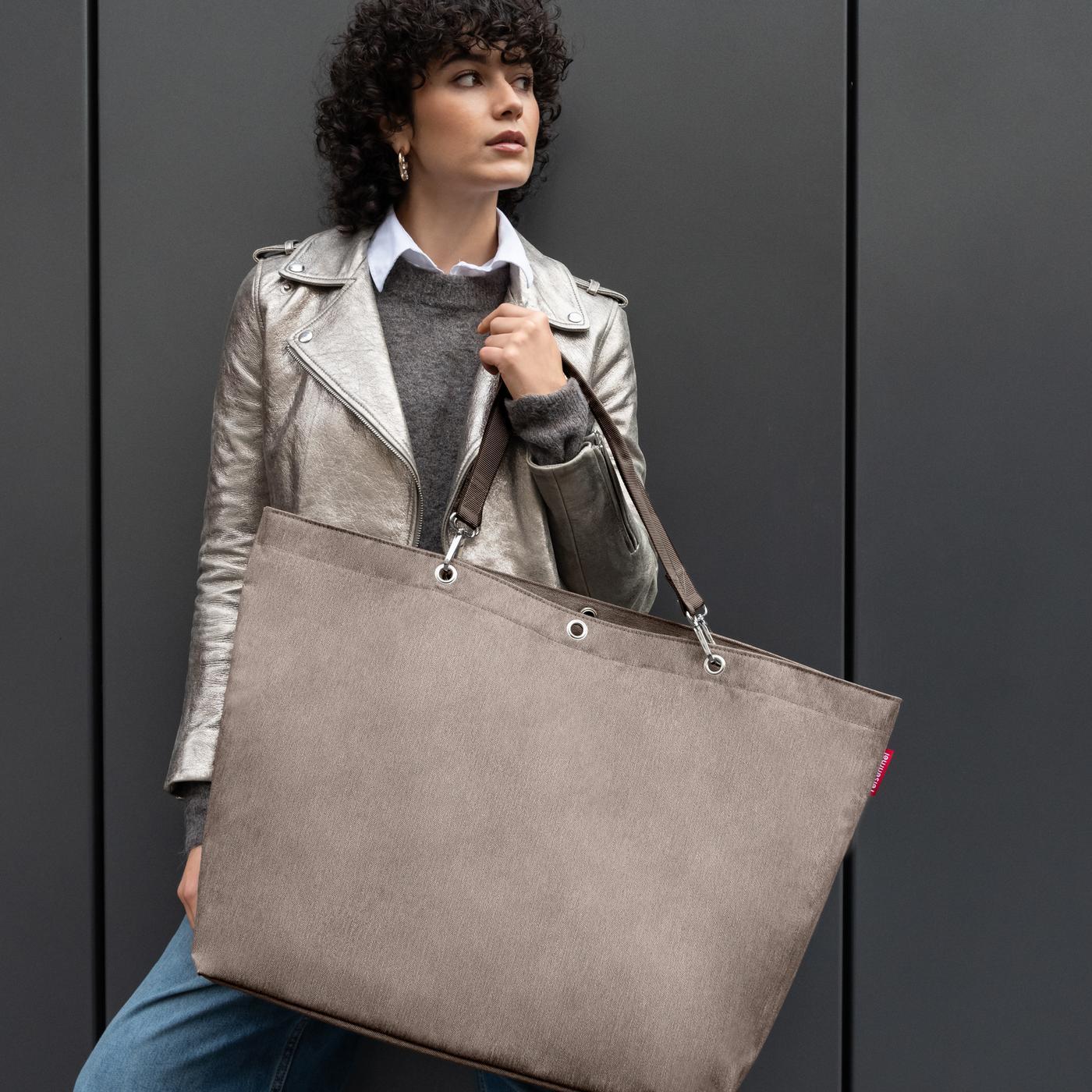 shopper XL herringbone mokka shopper XL Reisenthel