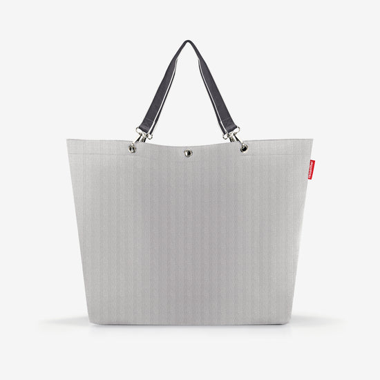 Reisenthel shopper XL herringbone grey (Strandtasche,grau)