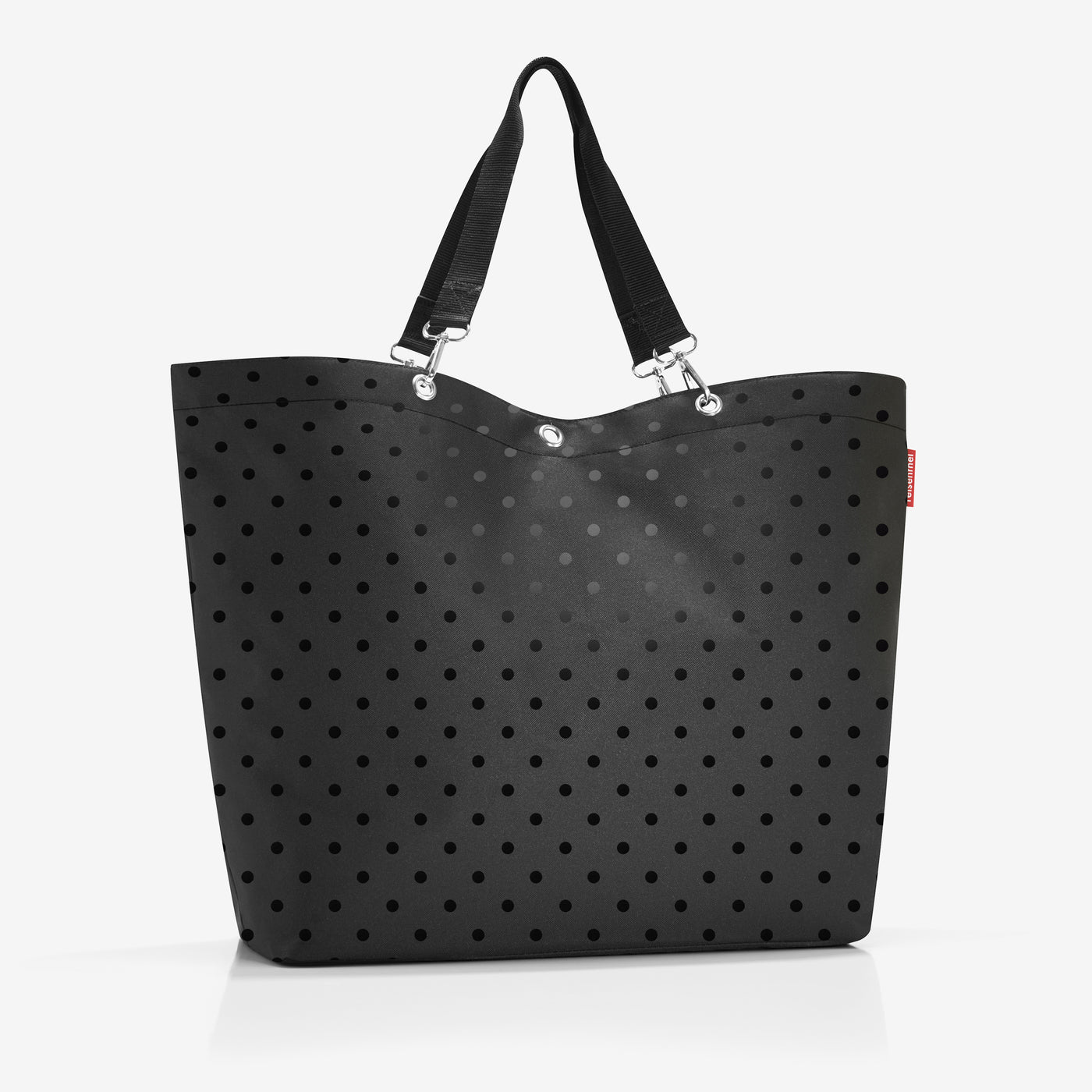 shopper XL glossy dots black - Main Image