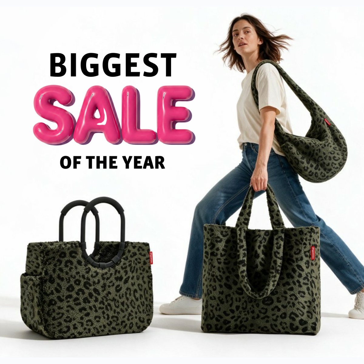 reisenthel Biggest Sale of the Year - daily shopper und carrybag teddy leo olive